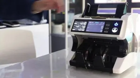 Contador de billetes profesional, Detector de dinero Cis Dual de carga superior, contador de valor mixto, contador de billetes de dinero en efectivo
